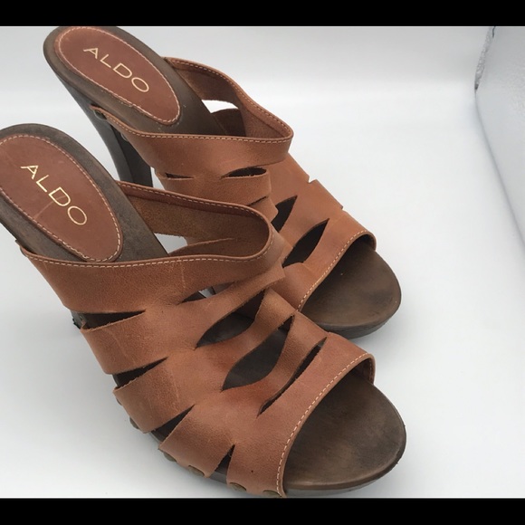 Aldo Women’s Brown Sandals SIZE 38 - Picture 2 of 9